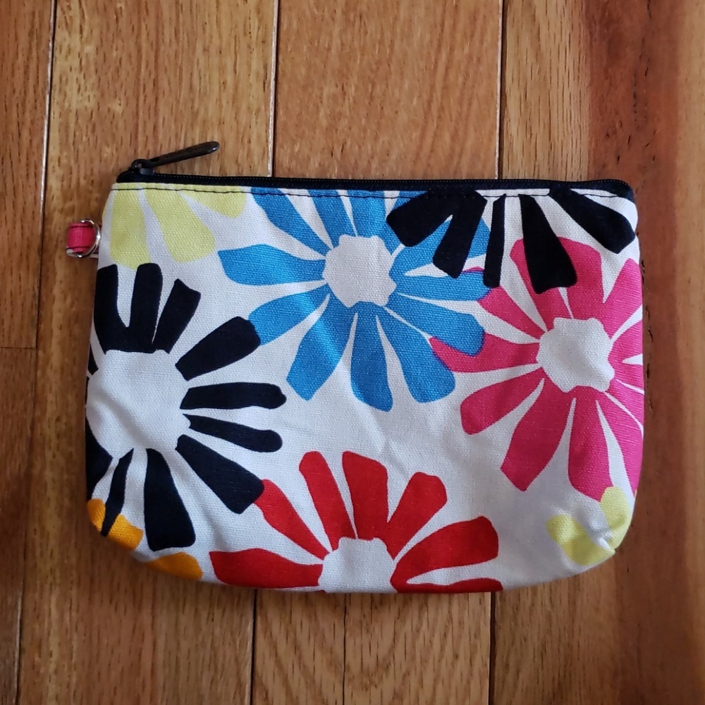 NIP Thirty-One Mini Zipper Pouch - Bloomin Bouquet